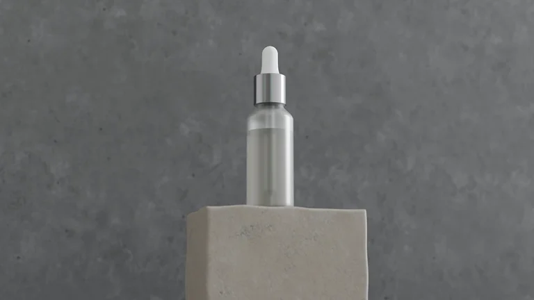 cosmetic serum bottle mockup