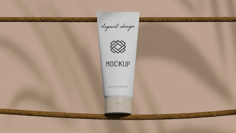 cosmetic tube mockup template