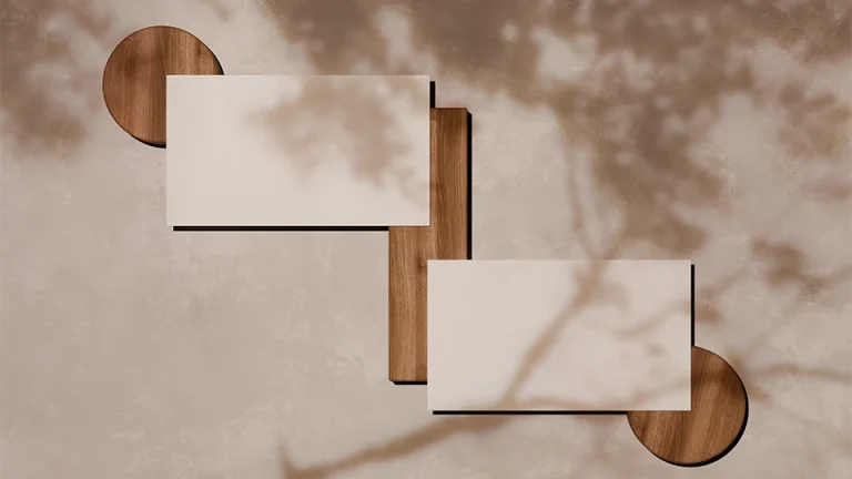 minimal business card mockup template