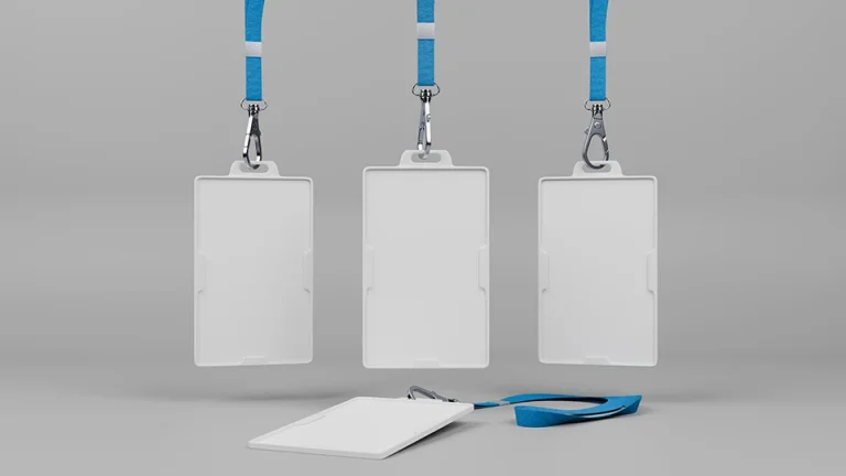 mockup template blank id card badges