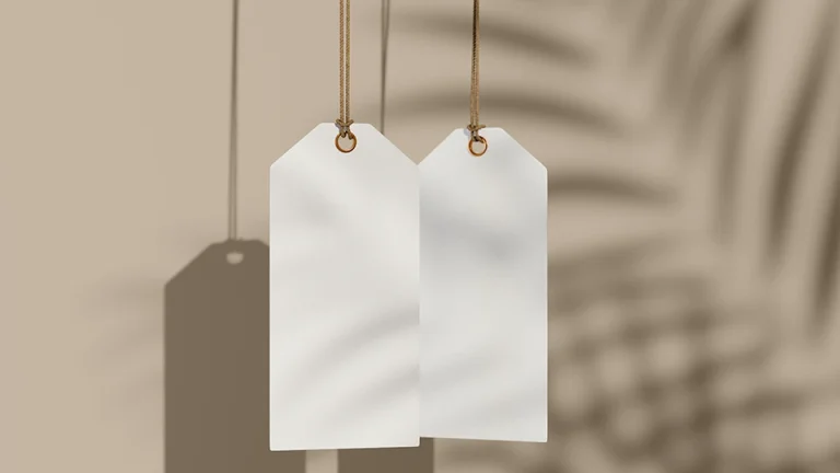 price tags mockup template