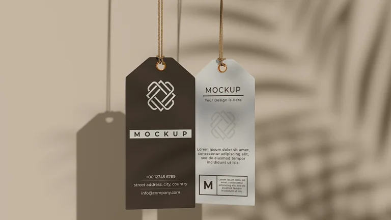 price tags mockup template