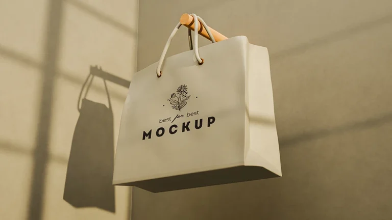shopping bag mockup template
