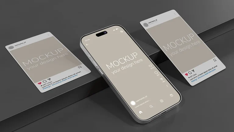 smartphone screen mockup